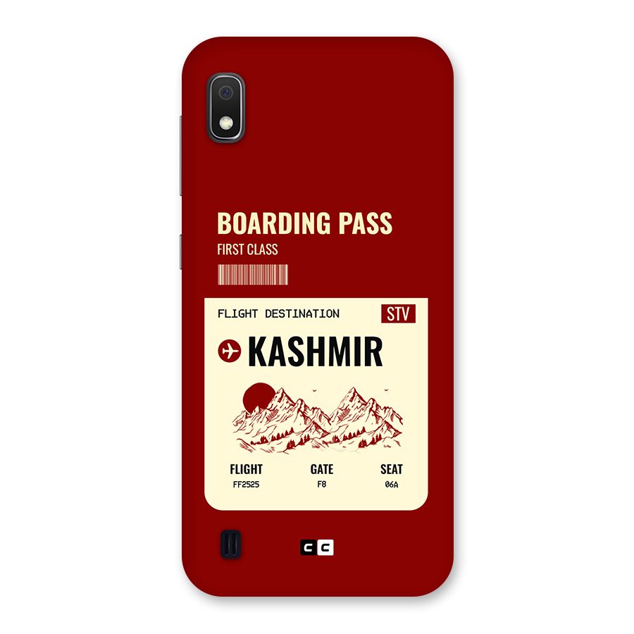 Kashmir Boarding Pass Back Case for Galaxy A10