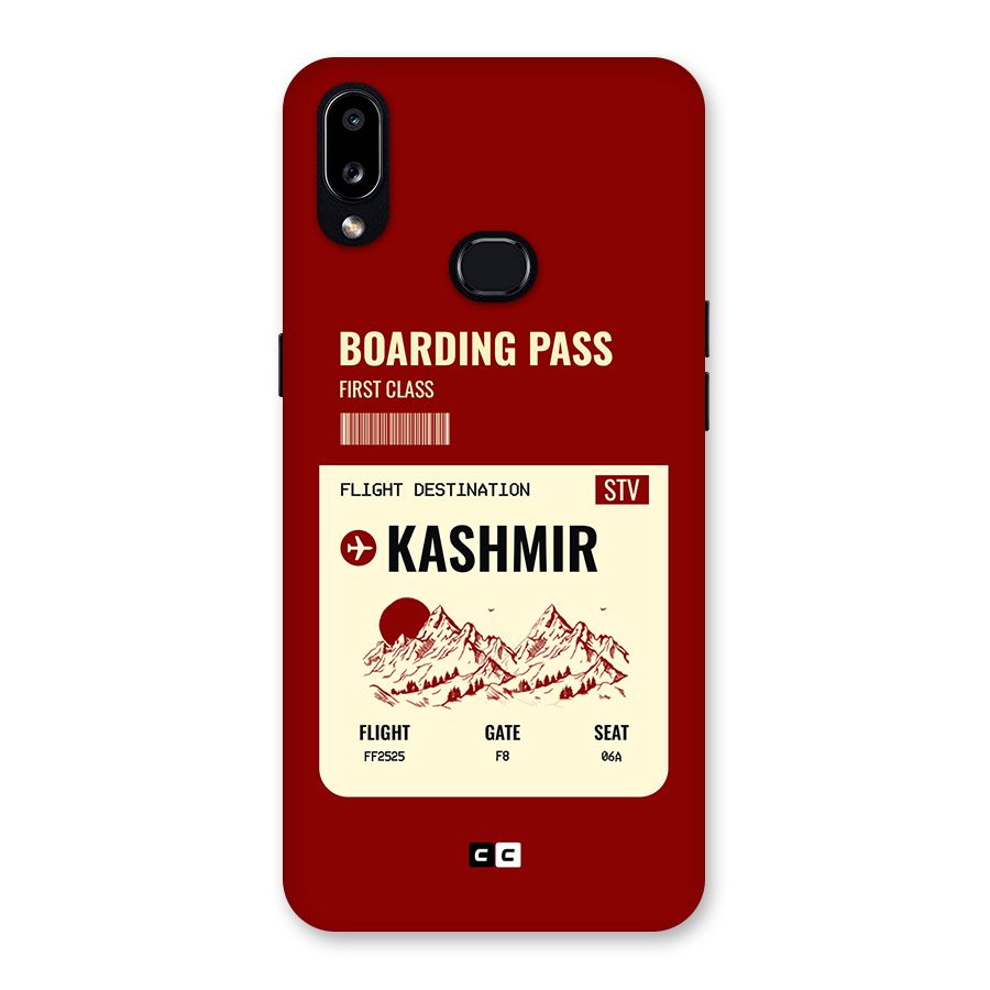 Kashmir Boarding Pass Back Case for Galaxy A10s