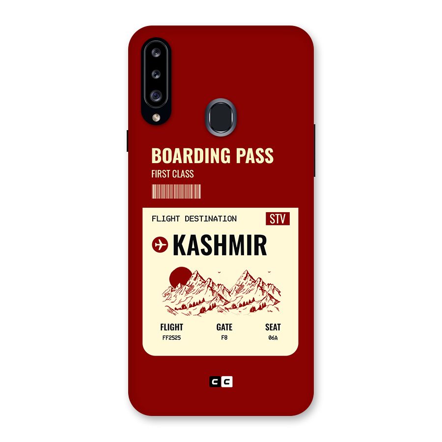 Kashmir Boarding Pass Back Case for Galaxy A20s