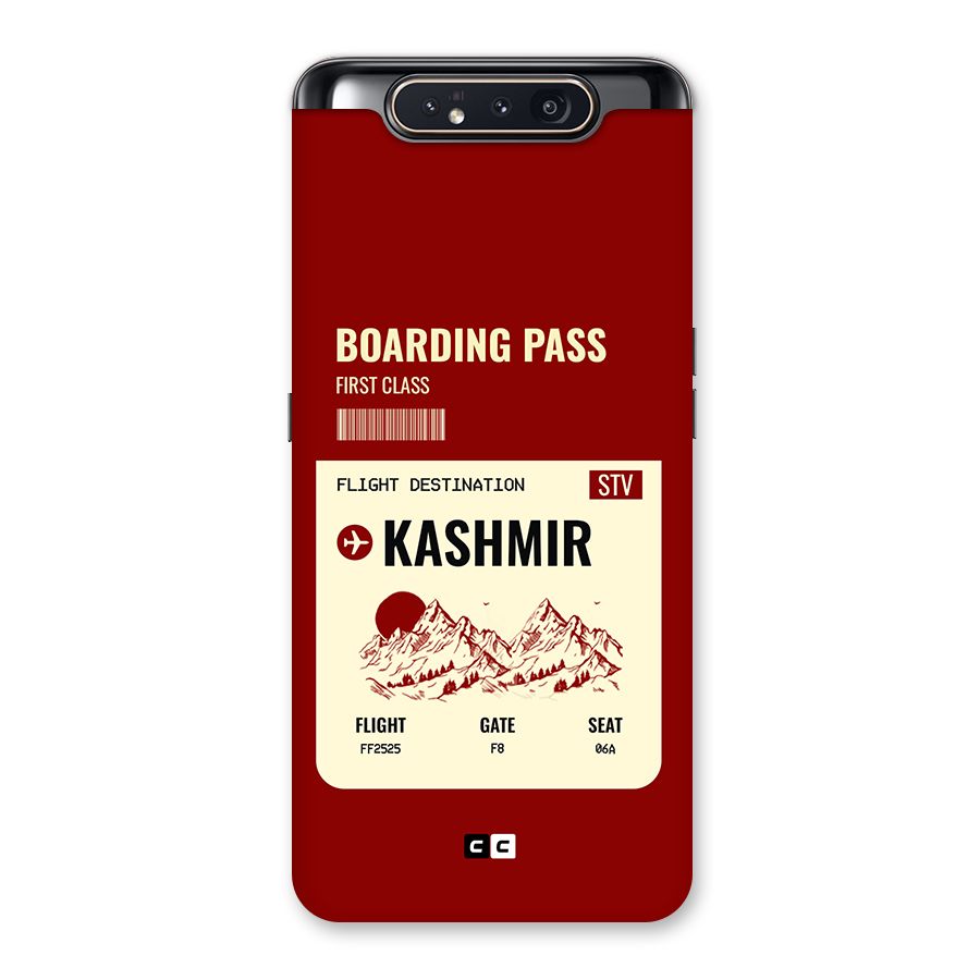 Kashmir Boarding Pass Back Case for Galaxy A80