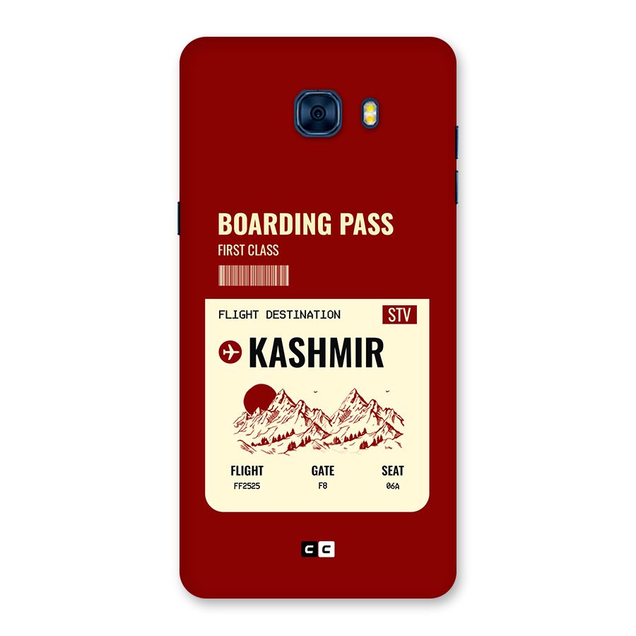 Kashmir Boarding Pass Back Case for Galaxy C7 Pro