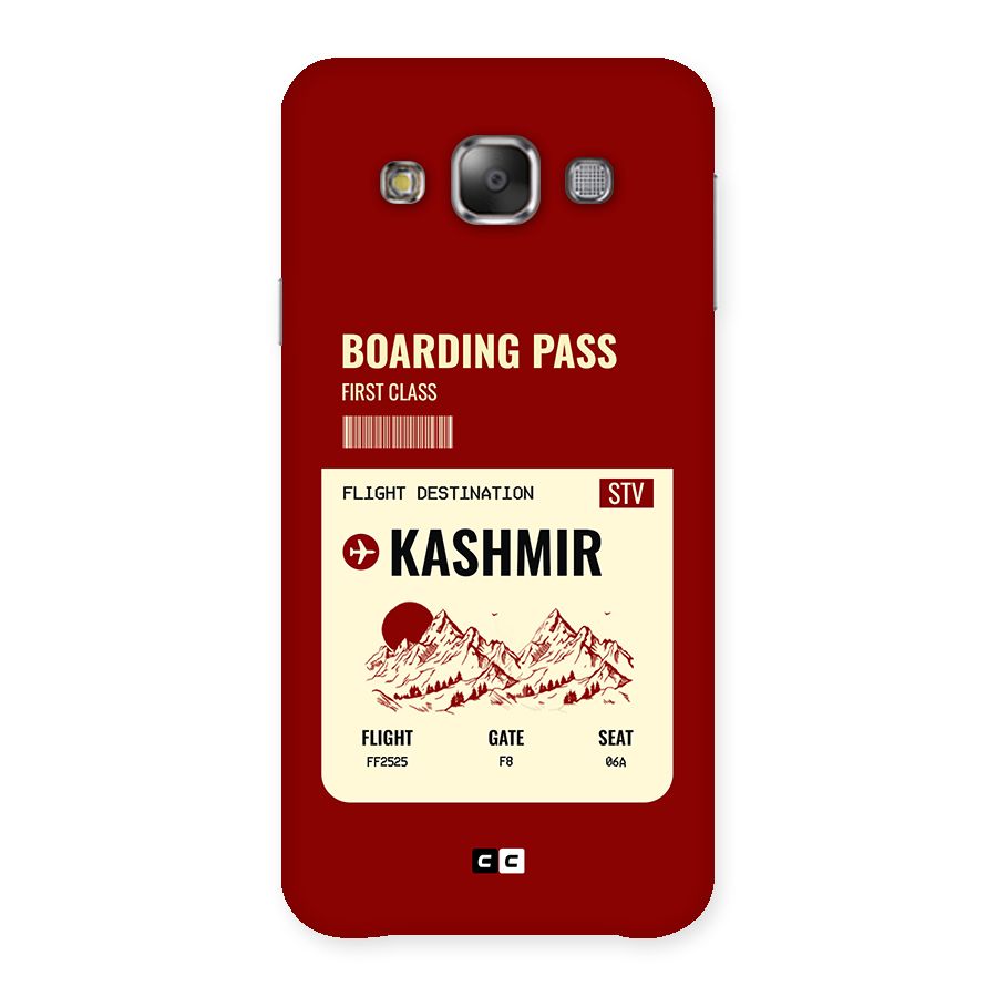 Kashmir Boarding Pass Back Case for Galaxy E7