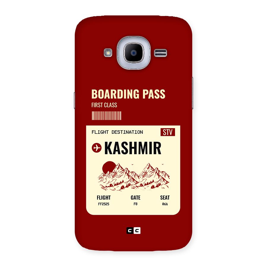 Kashmir Boarding Pass Back Case for Galaxy J2 Pro
