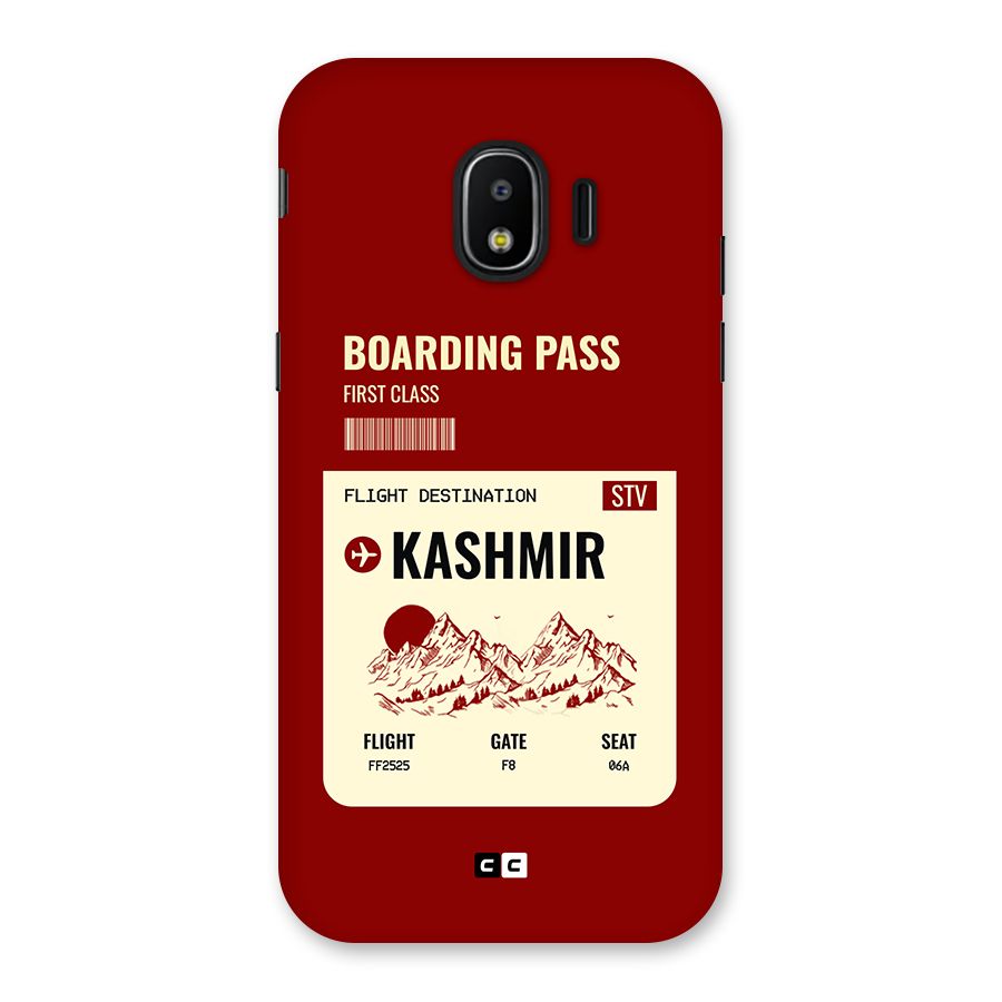 Kashmir Boarding Pass Back Case for Galaxy J2 Pro 2018