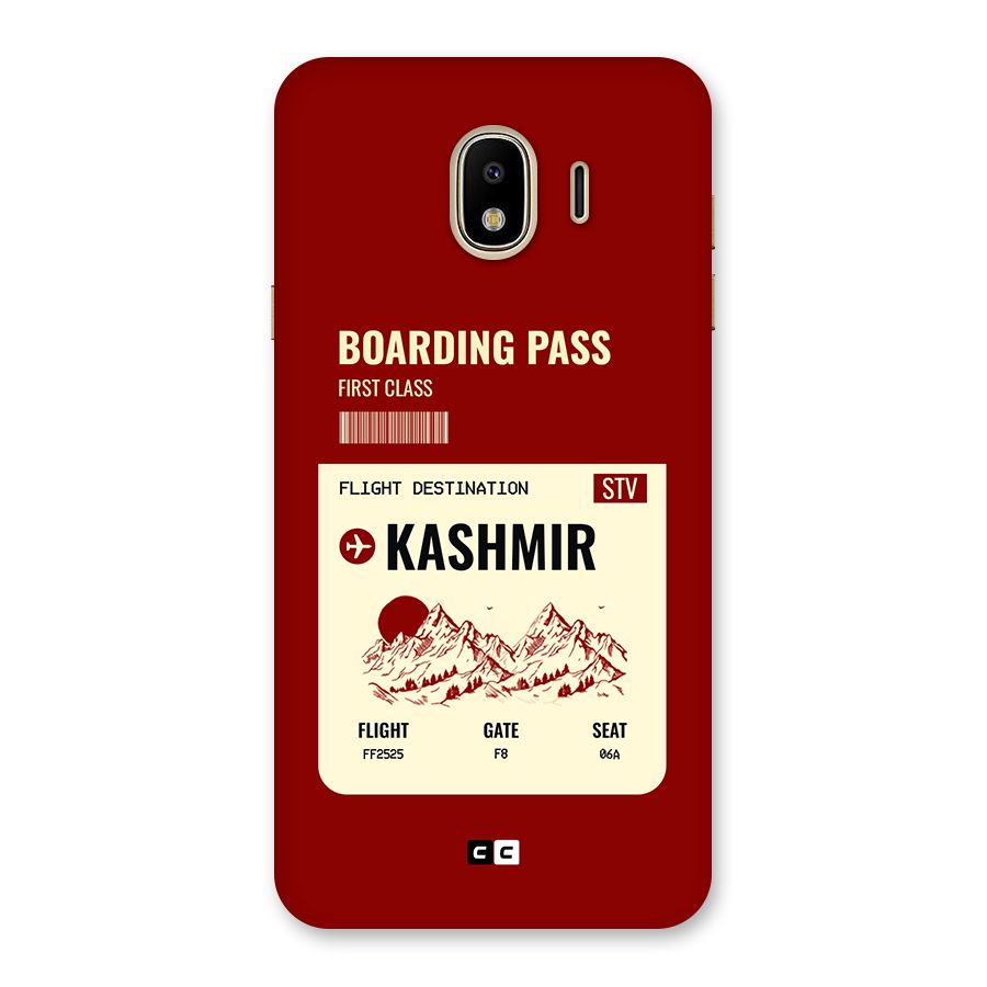 Kashmir Boarding Pass Back Case for Galaxy J4