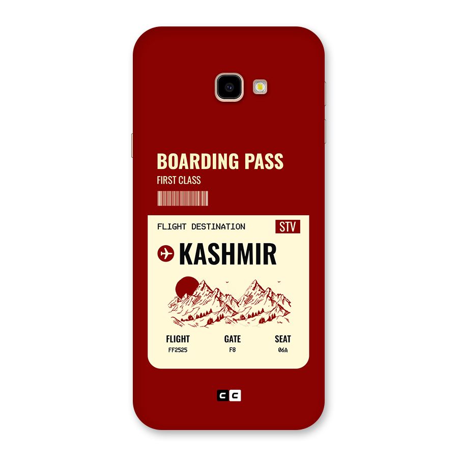 Kashmir Boarding Pass Back Case for Galaxy J4 Plus