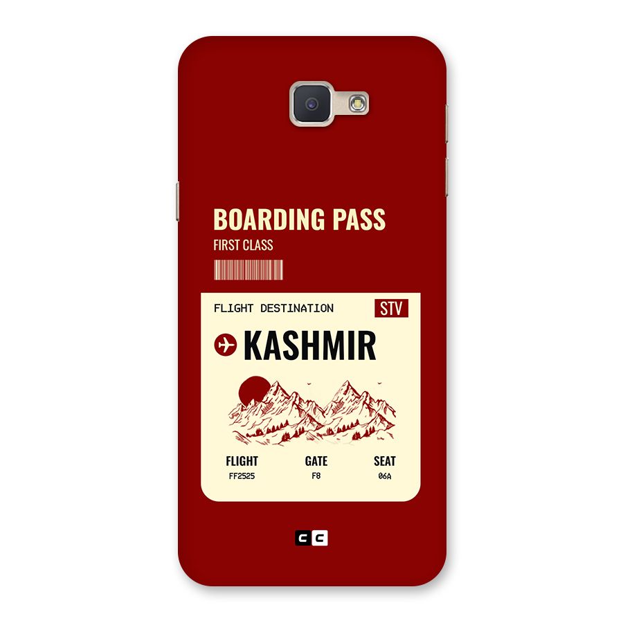 Kashmir Boarding Pass Back Case for Galaxy J5 Prime