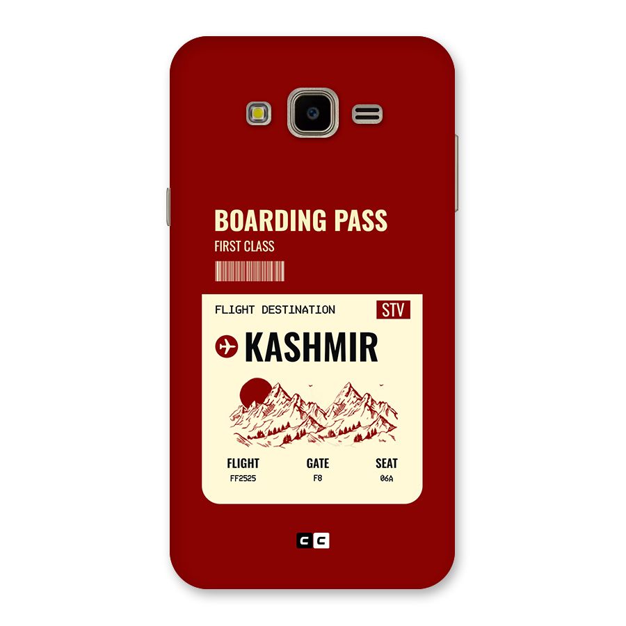 Kashmir Boarding Pass Back Case for Galaxy J7 Nxt