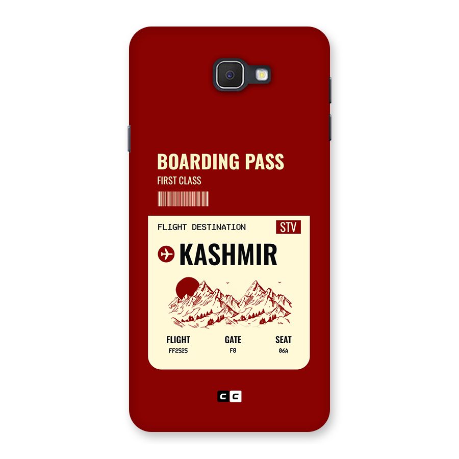Kashmir Boarding Pass Back Case for Galaxy J7 Prime