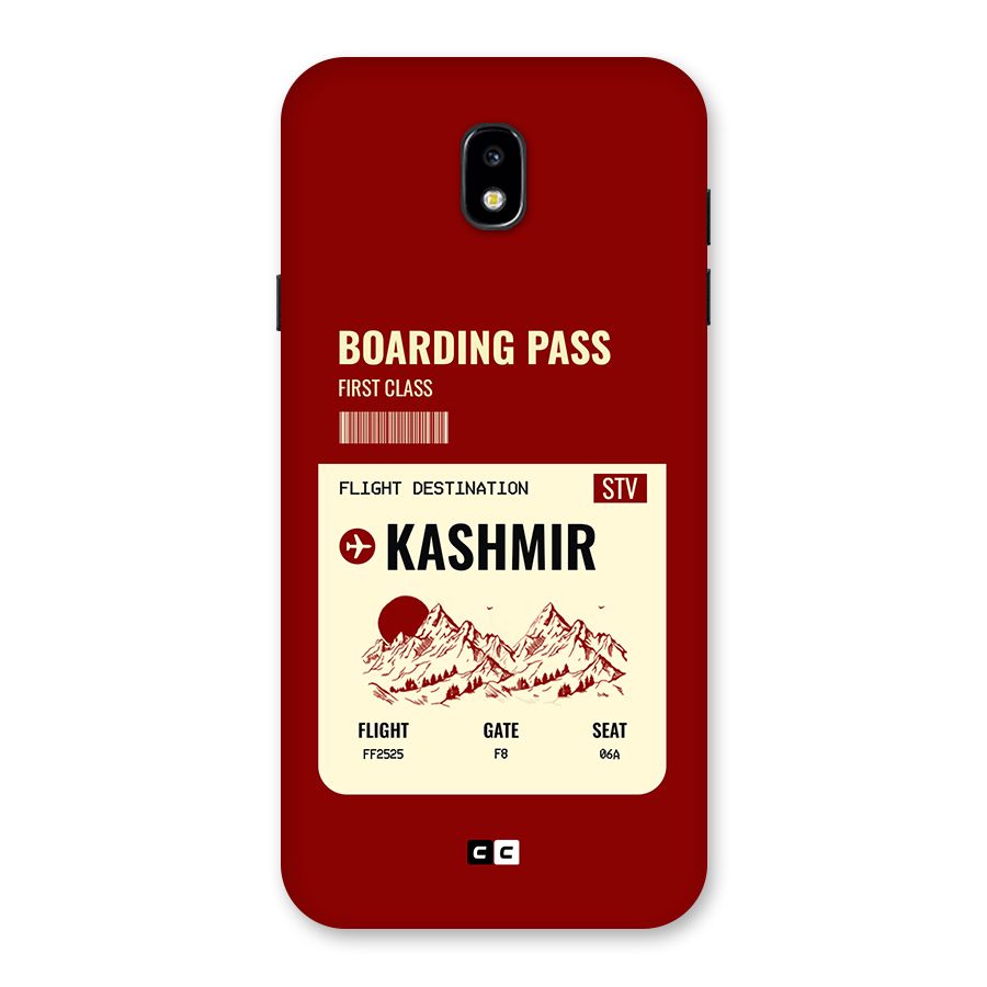 Kashmir Boarding Pass Back Case for Galaxy J7 Pro