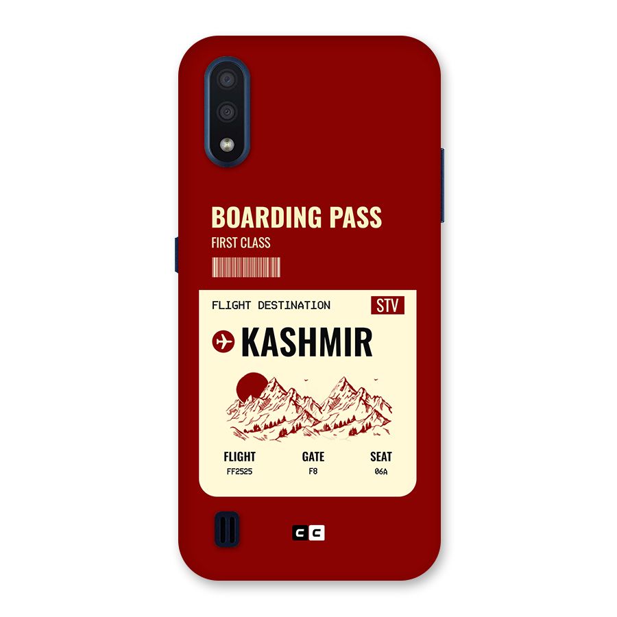 Kashmir Boarding Pass Back Case for Galaxy M01