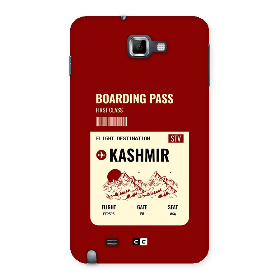 Kashmir Boarding Pass Back Case for Galaxy Note