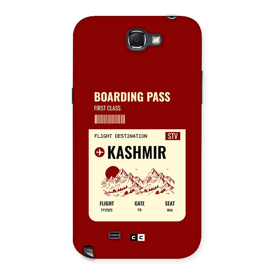 Kashmir Boarding Pass Back Case for Galaxy Note 2