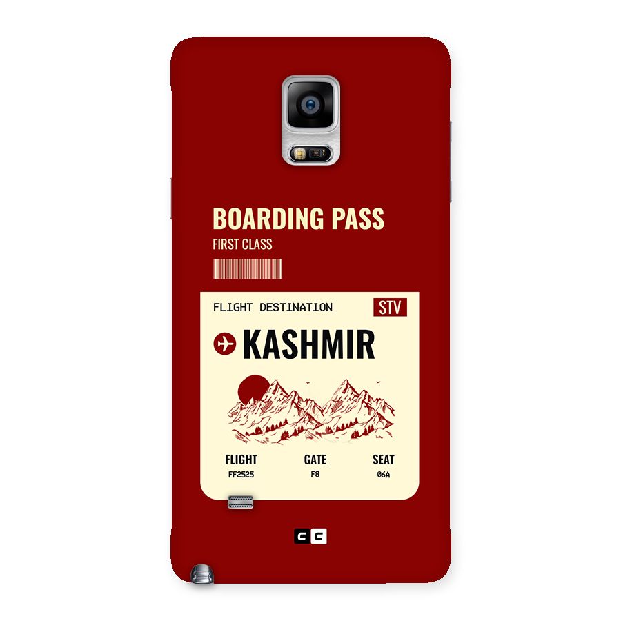 Kashmir Boarding Pass Back Case for Galaxy Note 4