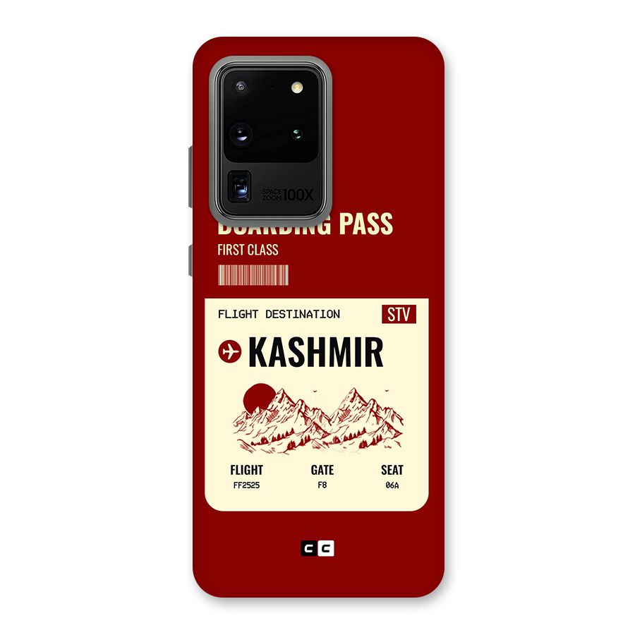 Kashmir Boarding Pass Back Case for Galaxy S20 Ultra