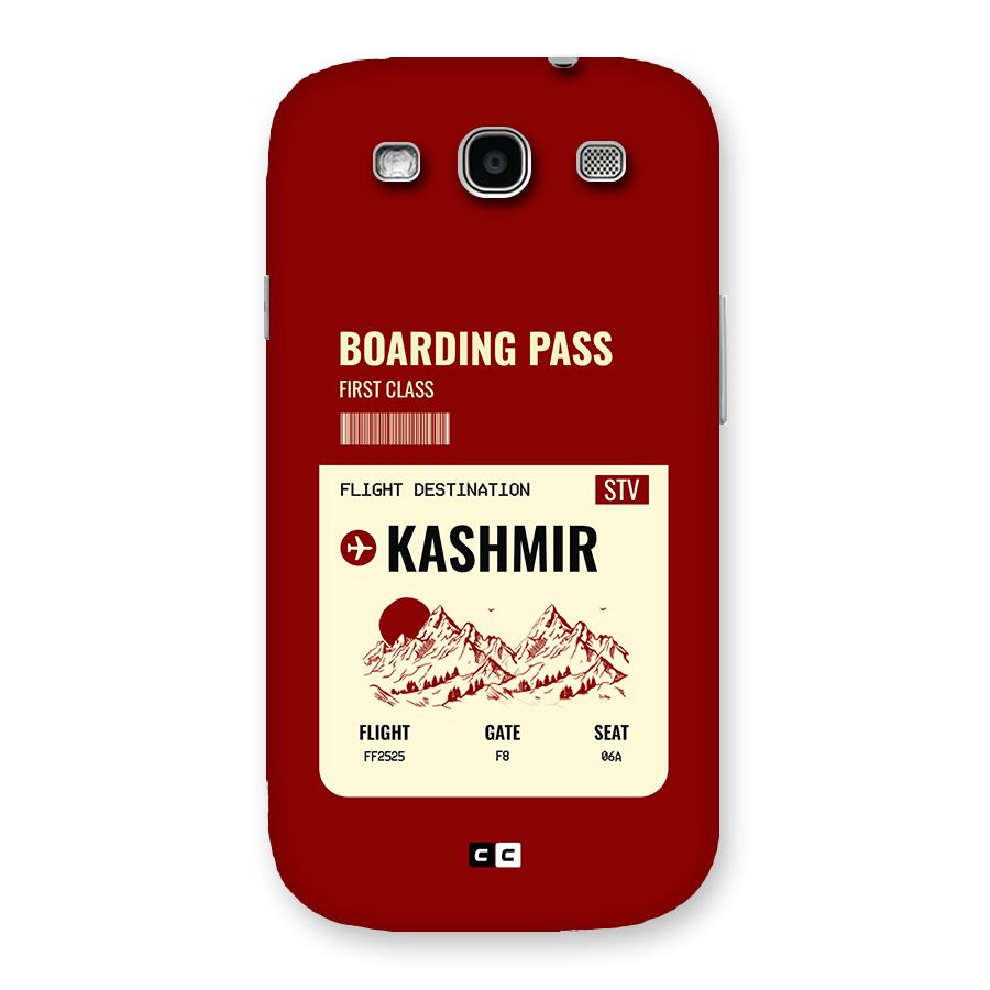 Kashmir Boarding Pass Back Case for Galaxy S3
