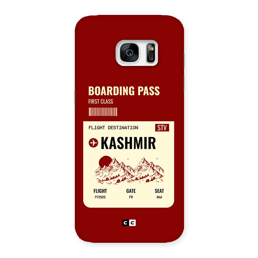 Kashmir Boarding Pass Back Case for Galaxy S7 Edge