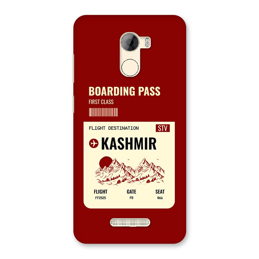 Kashmir Boarding Pass Back Case for Gionee A1 LIte