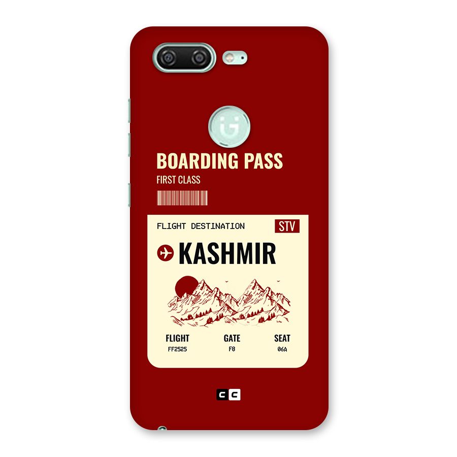 Kashmir Boarding Pass Back Case for Gionee S10