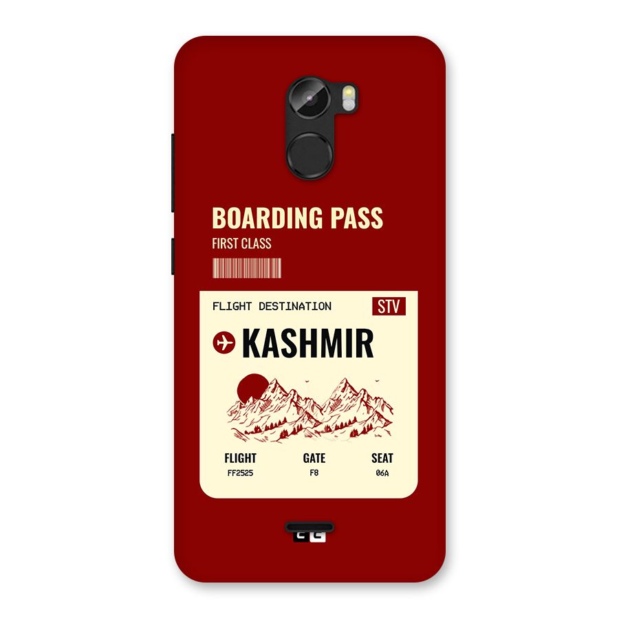 Kashmir Boarding Pass Back Case for Gionee X1