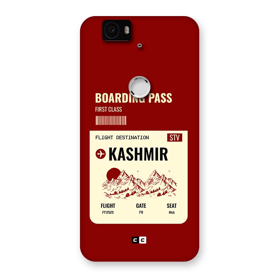 Kashmir Boarding Pass Back Case for Google Nexus 6P