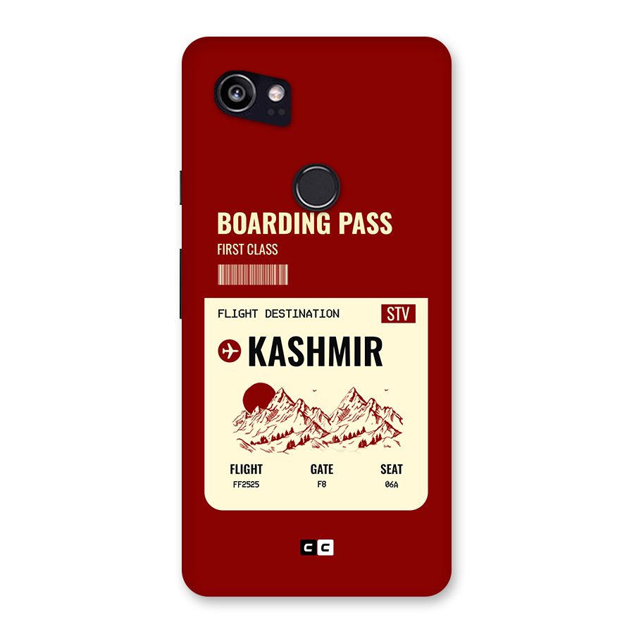 Kashmir Boarding Pass Back Case for Google Pixel 2 XL