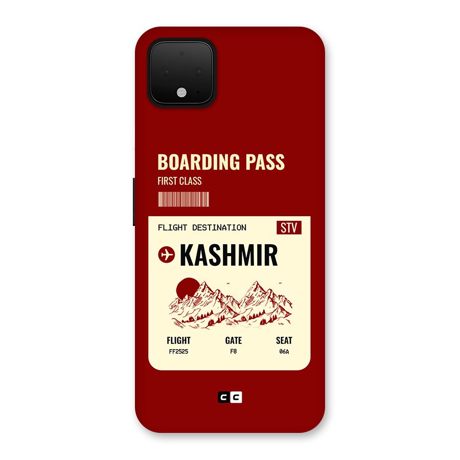 Kashmir Boarding Pass Back Case for Google Pixel 4 XL