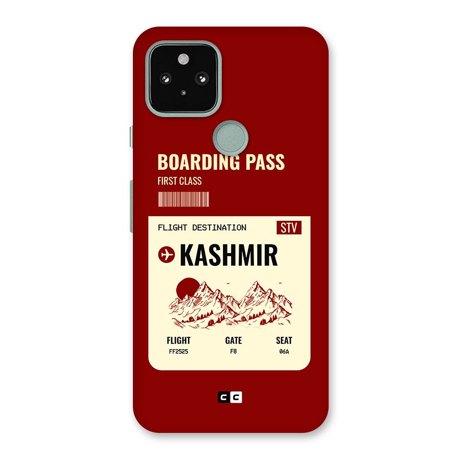 Kashmir Boarding Pass Back Case for Google Pixel 5