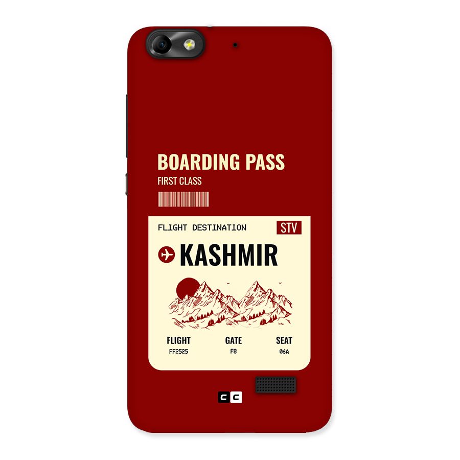 Kashmir Boarding Pass Back Case for Honor 4C