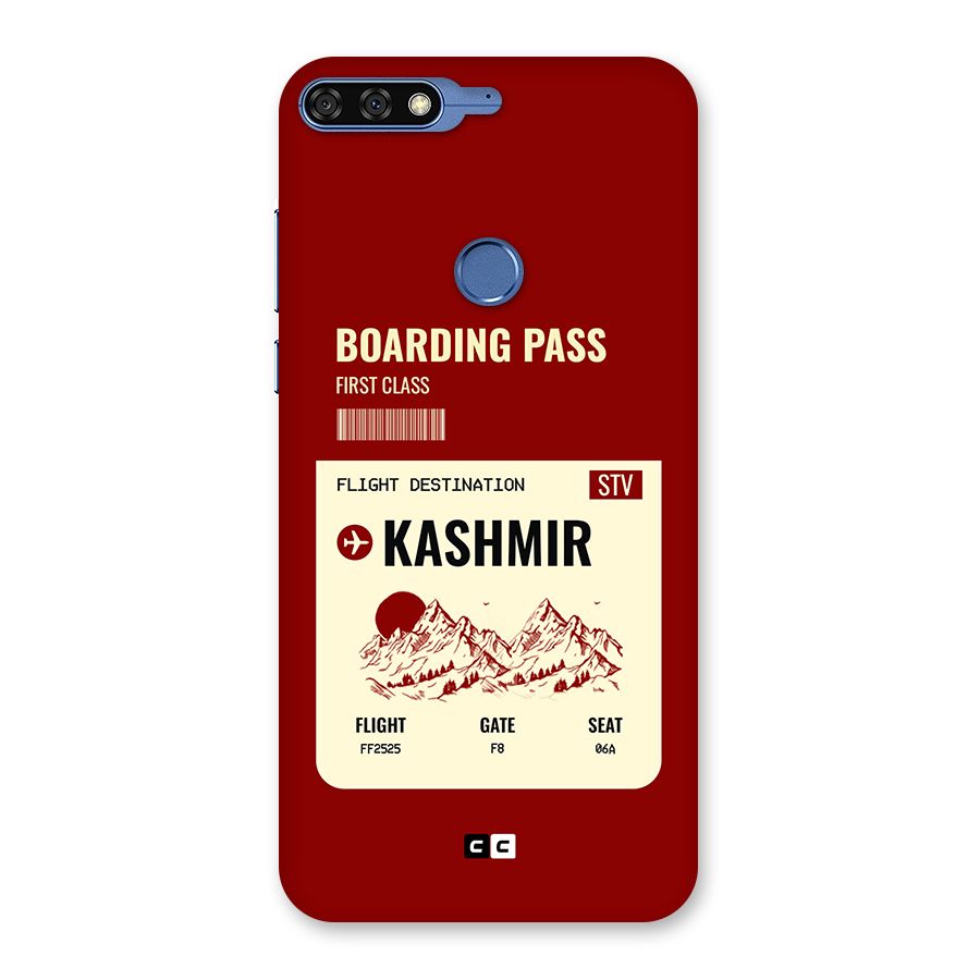 Kashmir Boarding Pass Back Case for Honor 7C