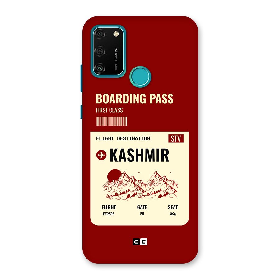 Kashmir Boarding Pass Back Case for Honor 9A