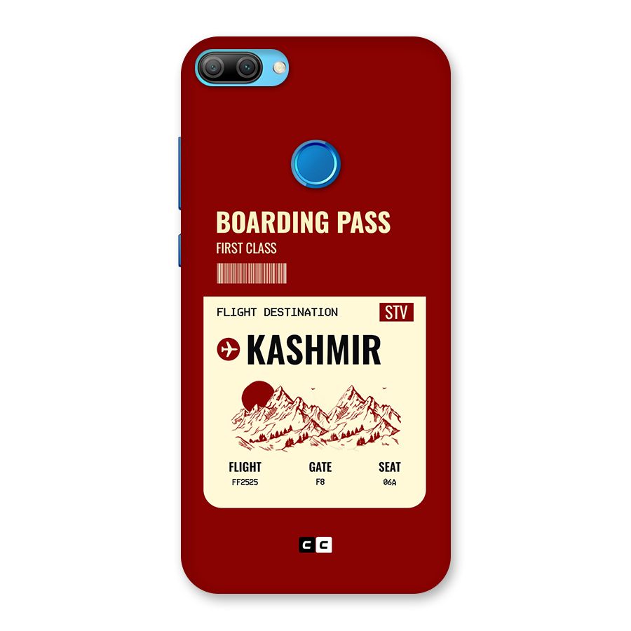 Kashmir Boarding Pass Back Case for Honor 9N