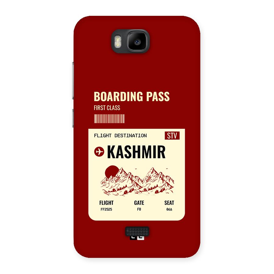 Kashmir Boarding Pass Back Case for Honor Bee