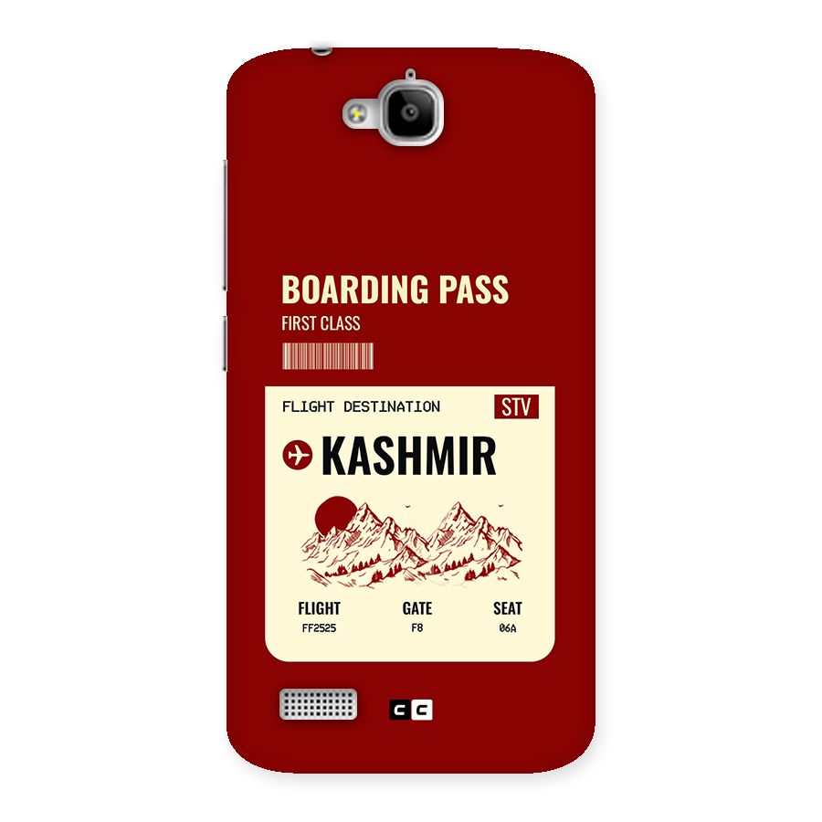 Kashmir Boarding Pass Back Case for Honor Holly