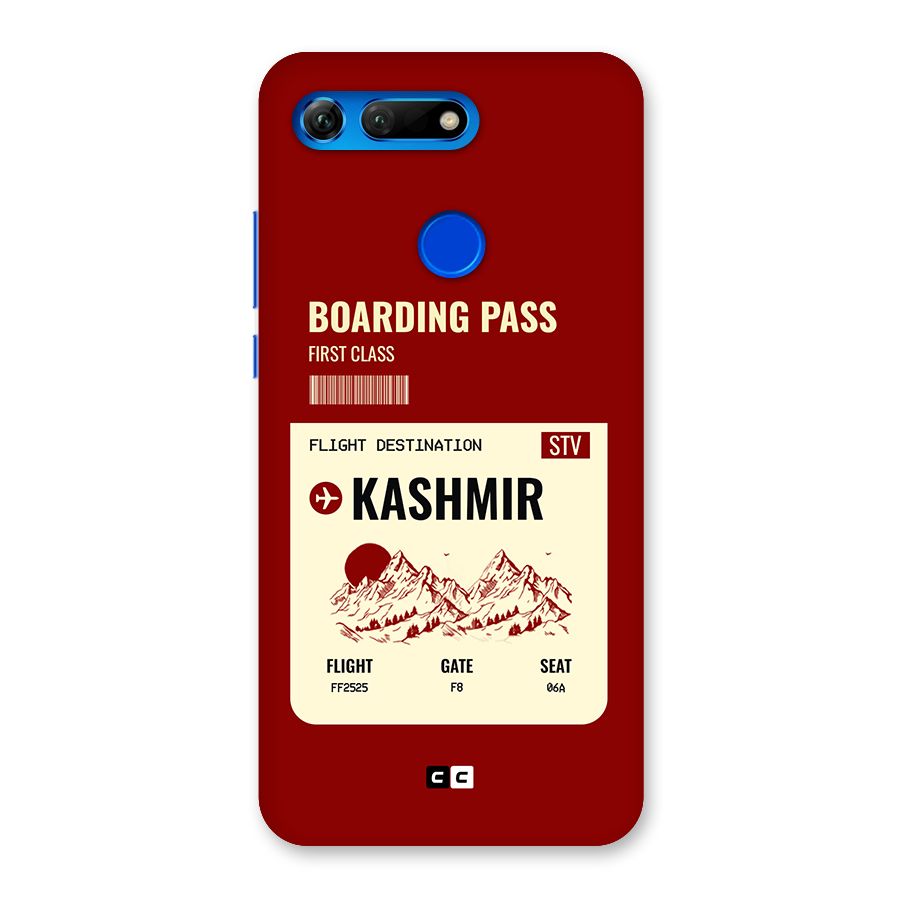 Kashmir Boarding Pass Back Case for Honor View 20