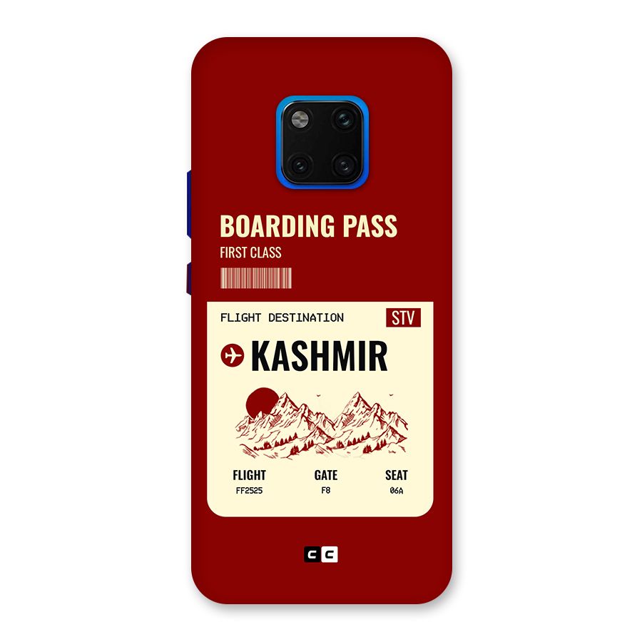 Kashmir Boarding Pass Back Case for Huawei Mate 20 Pro