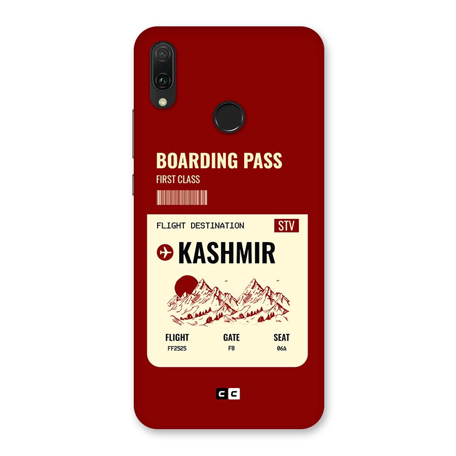 Kashmir Boarding Pass Back Case for Huawei Y9 (2019)