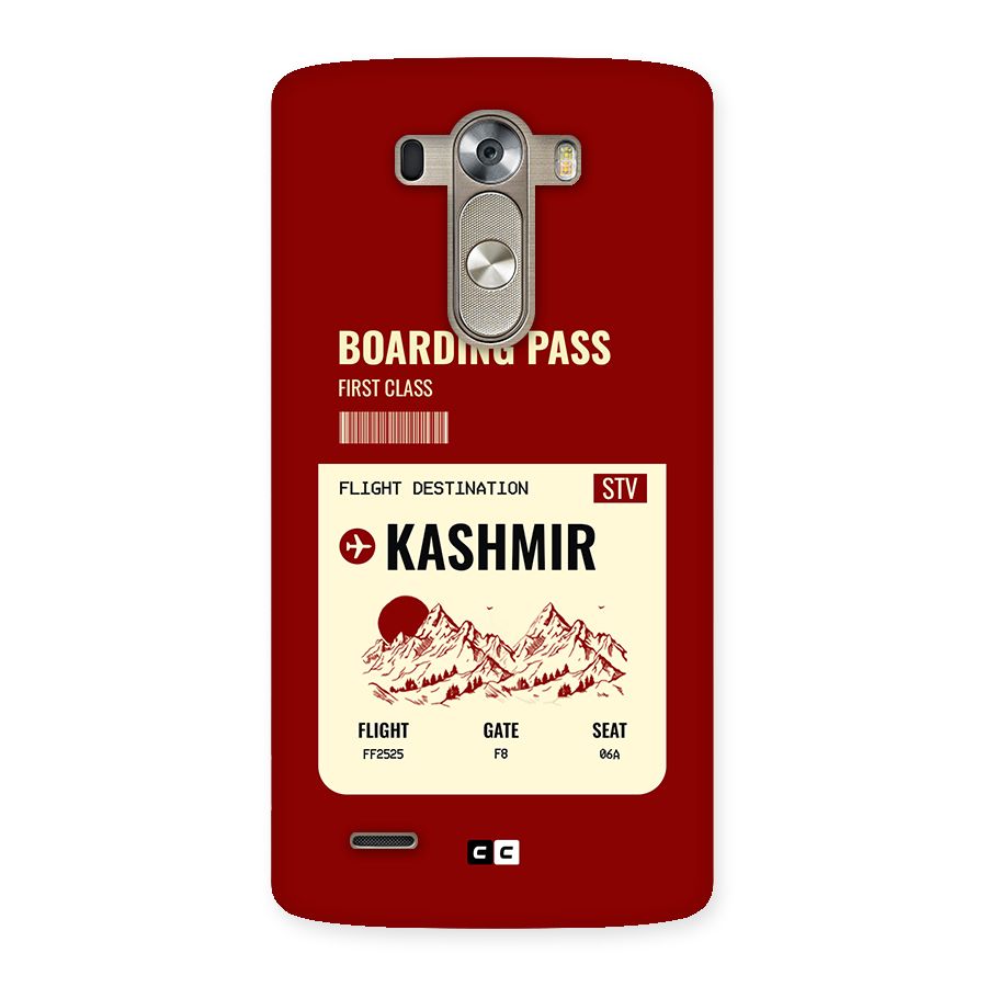 Kashmir Boarding Pass Back Case for LG G3