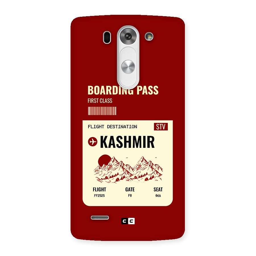 Kashmir Boarding Pass Back Case for LG G3 Beat