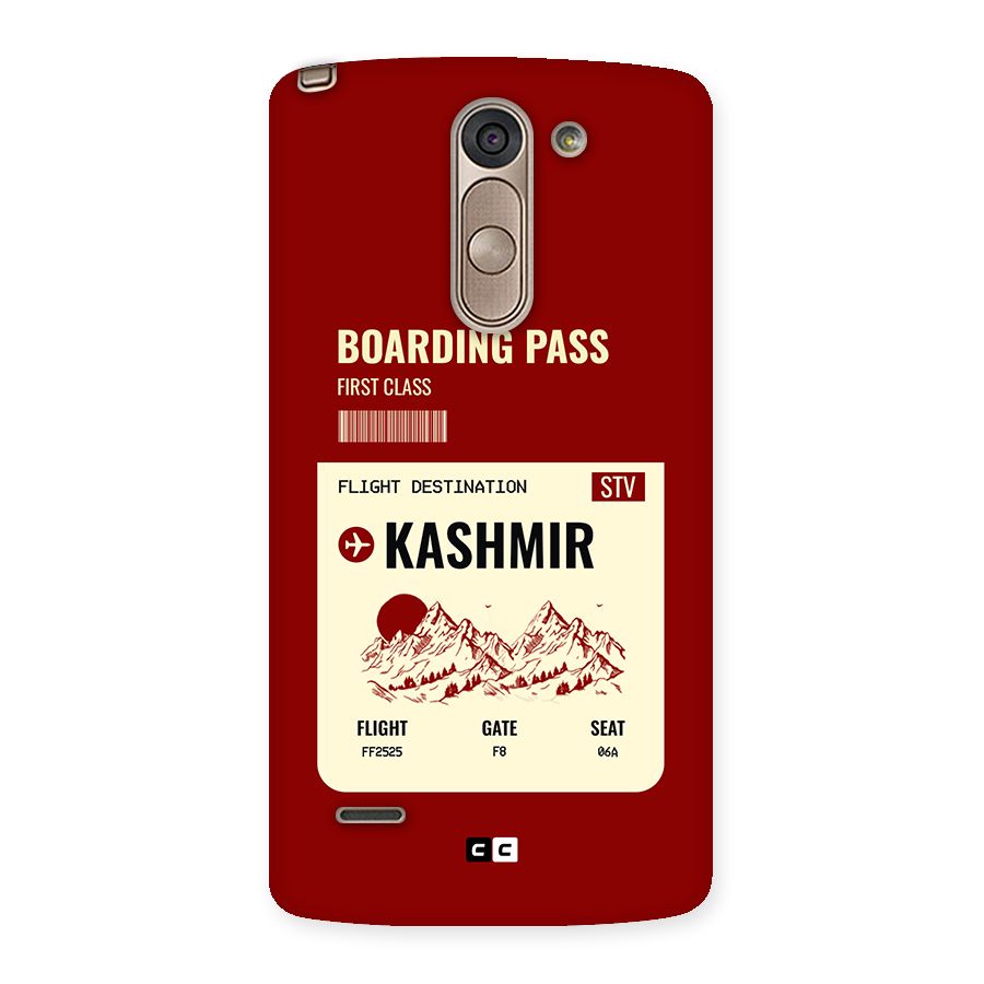 Kashmir Boarding Pass Back Case for LG G3 Stylus
