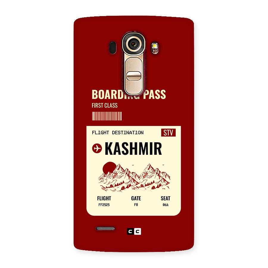 Kashmir Boarding Pass Back Case for LG G4