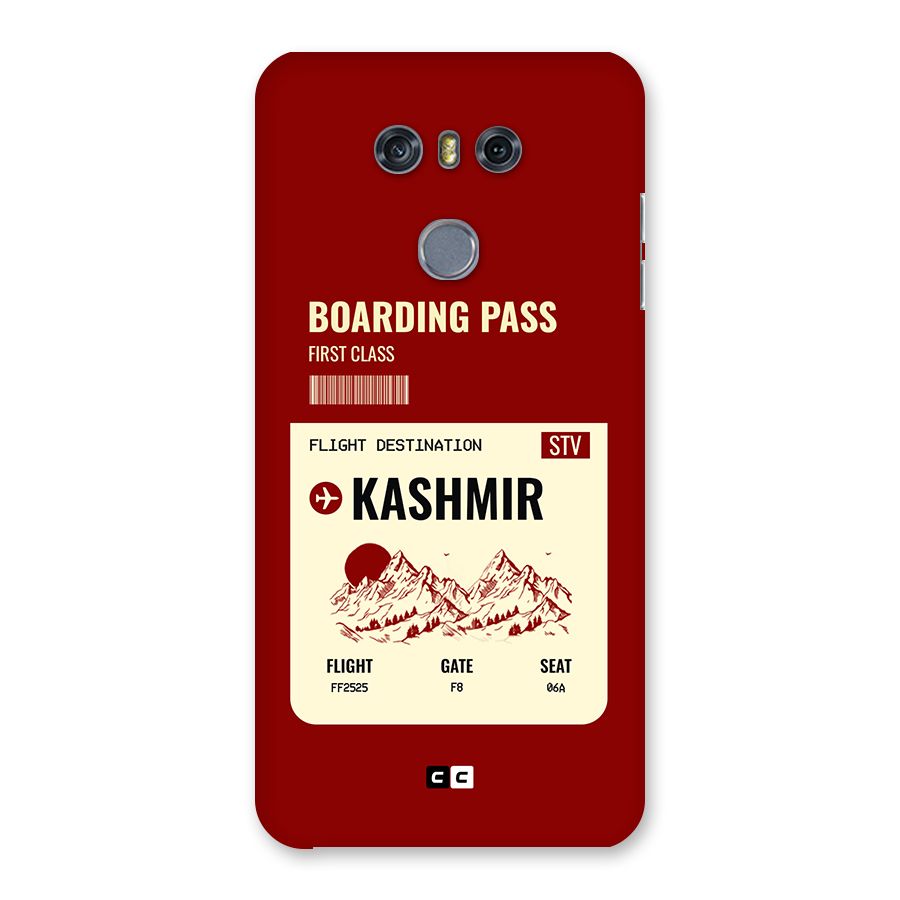 Kashmir Boarding Pass Back Case for LG G6