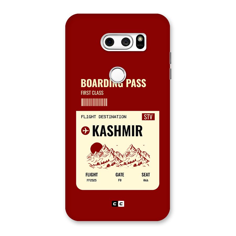 Kashmir Boarding Pass Back Case for LG V30
