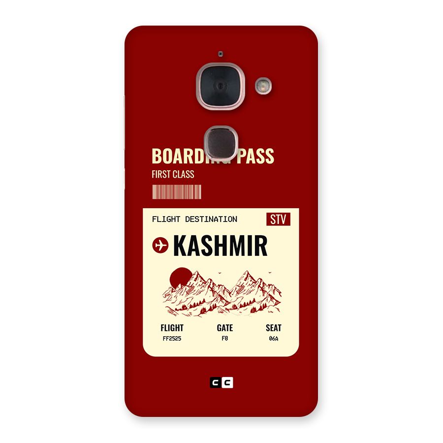 Kashmir Boarding Pass Back Case for Le Max 2