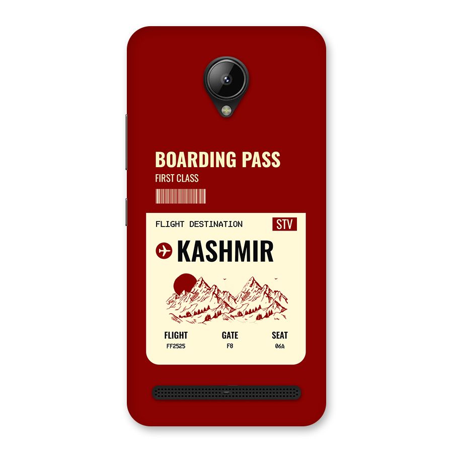 Kashmir Boarding Pass Back Case for Lenovo C2
