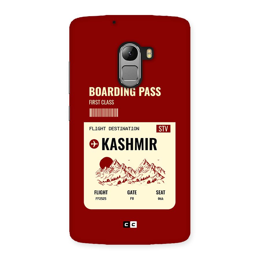 Kashmir Boarding Pass Back Case for Lenovo K4 Note