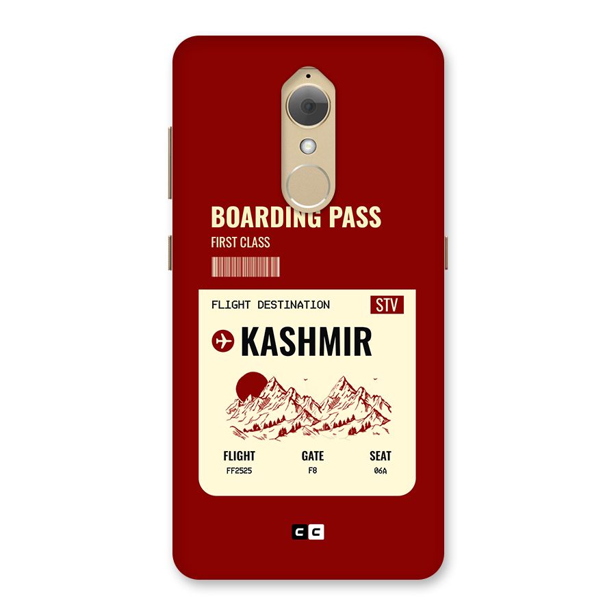 Kashmir Boarding Pass Back Case for Lenovo K8