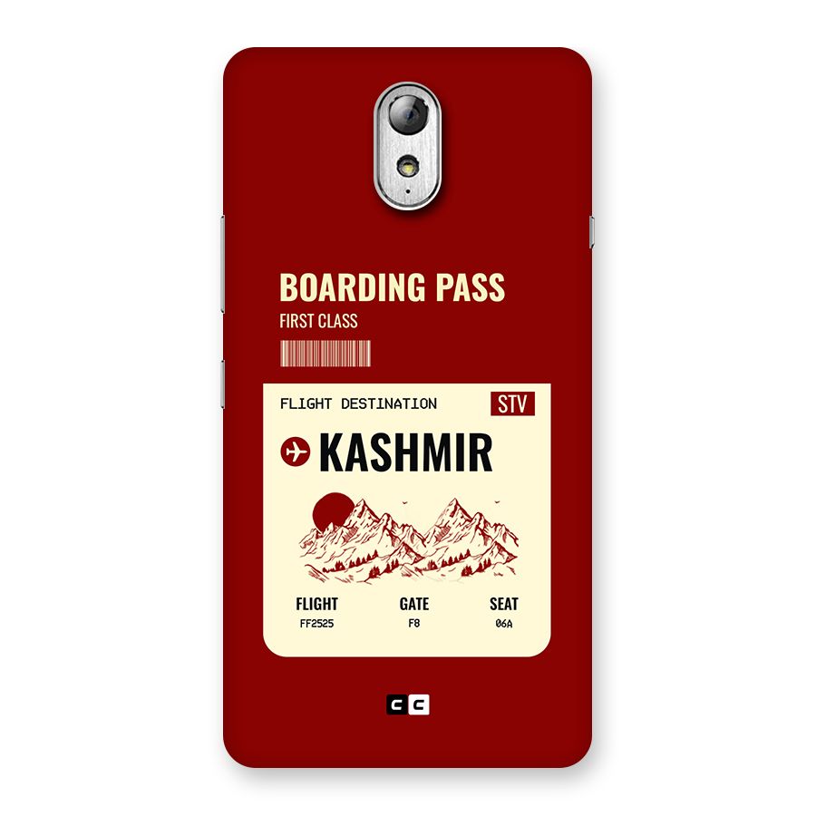 Kashmir Boarding Pass Back Case for Lenovo Vibe P1M
