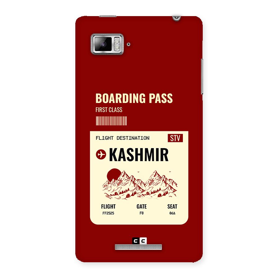 Kashmir Boarding Pass Back Case for Lenovo Vibe Z K910