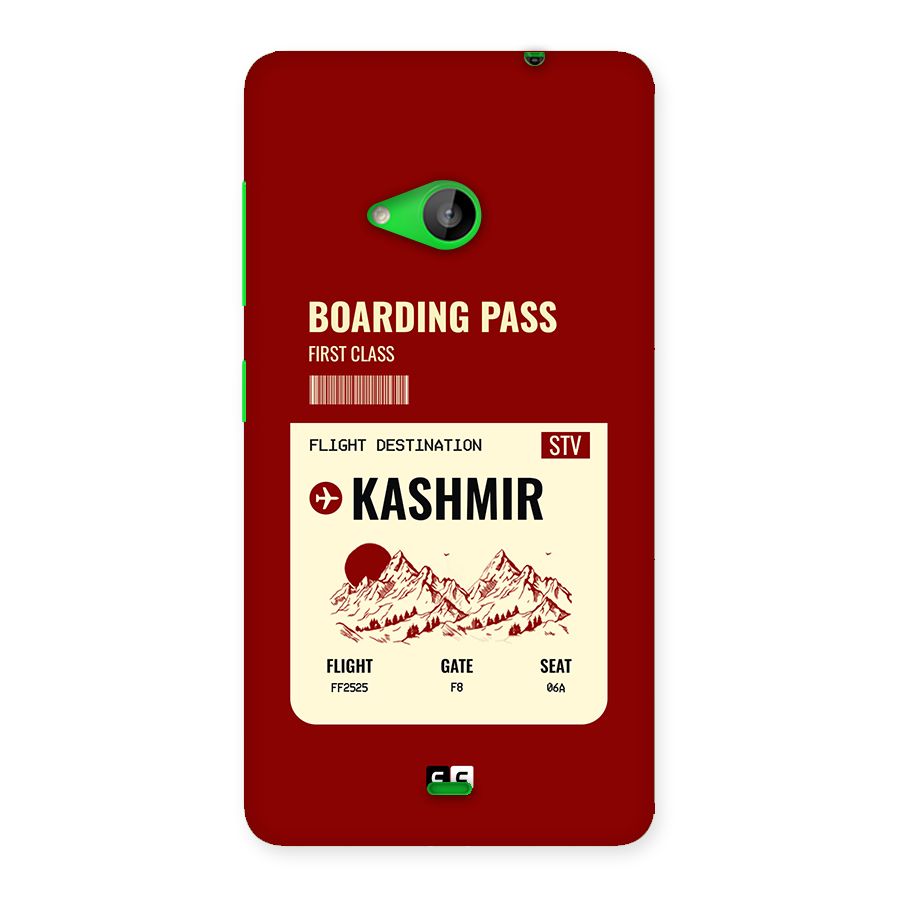 Kashmir Boarding Pass Back Case for Lumia 535